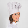 Chapéu Chef Francês com Velcro-Cinza Gelo-Único-RAG-Tailors-Fardas-e-Uniformes-Vestuario-Pro