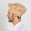 Chapéu Chef Francês com Velcro-Creme-Único-RAG-Tailors-Fardas-e-Uniformes-Vestuario-Pro