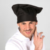 Chapéu Chef Francês com Velcro-Preto-Único-RAG-Tailors-Fardas-e-Uniformes-Vestuario-Pro