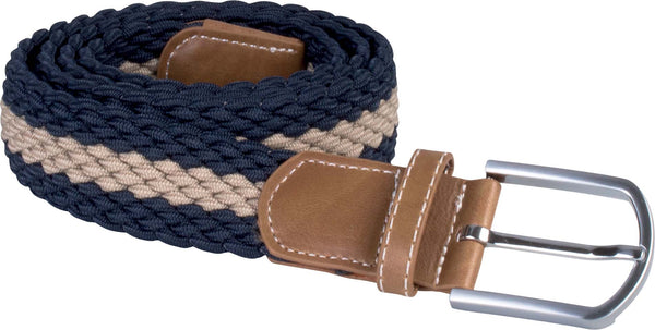 Cinto entrelaçado elástico-Azul Marinho / Beige-Único-RAG-Tailors-Fardas-e-Uniformes-Vestuario-Pro