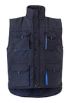 Colete Acolchoado Bicolor Multibolsos-Azul Marinho/Azul Celeste-S-RAG-Tailors-Fardas-e-Uniformes-Vestuario-Pro