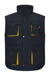 Colete Acolchoado Bicolor Multibolsos-Azul Navy/Amarelo - 61/17-S-RAG-Tailors-Fardas-e-Uniformes-Vestuario-Pro
