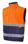 Colete Acolchoado Bicolor de Alta Visibilidade-Narnaja Fluor-S-RAG-Tailors-Fardas-e-Uniformes-Vestuario-Pro