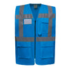 Colete Alta-Visibilidade c/ Bolsos ( 2/2 )-Azul Safira-S-RAG-Tailors-Fardas-e-Uniformes-Vestuario-Pro