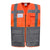 Colete Alta-Visibilidade c/ Bolsos BICOLOR-Laranja/Cinzento-S-RAG-Tailors-Fardas-e-Uniformes-Vestuario-Pro