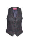 Colete Classico Nashville-Charcoal Pink Check-XS (XSM)-RAG-Tailors-Fardas-e-Uniformes-Vestuario-Pro