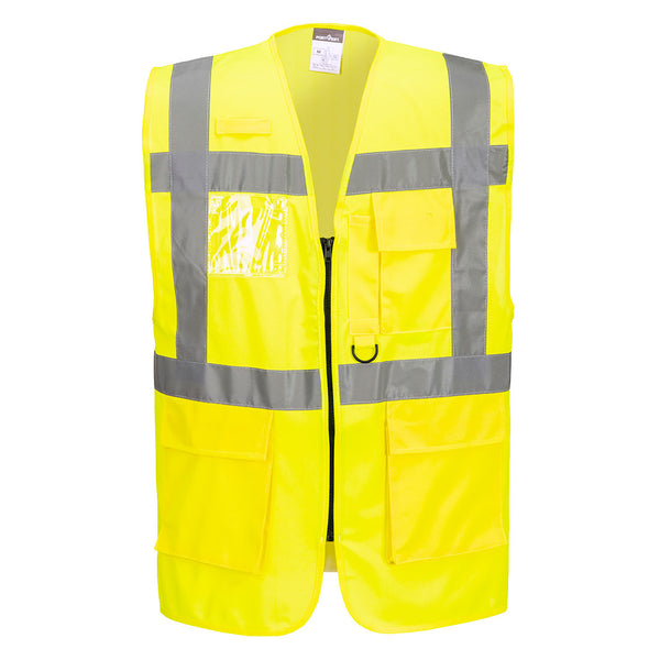 Colete Executive Berlin de Alta Visibilidade-Amarelo-XS-RAG-Tailors-Fardas-e-Uniformes-Vestuario-Pro