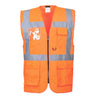Colete Executive Berlin de Alta Visibilidade-Laranja-XS-RAG-Tailors-Fardas-e-Uniformes-Vestuario-Pro