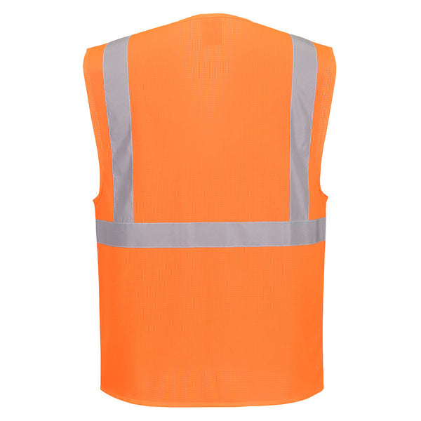 Colete Executivo Essential em Malha de Alta Visibilidade-RAG-Tailors-Fardas-e-Uniformes-Vestuario-Pro