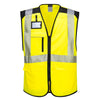 Colete Executivo PW3 Hi-Vis-Amarelo/Preto-S-RAG-Tailors-Fardas-e-Uniformes-Vestuario-Pro