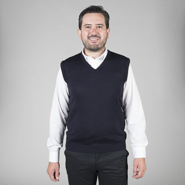 Colete Malha Homem Leiria-Marinho-X-RAG-Tailors-Fardas-e-Uniformes-Vestuario-Pro