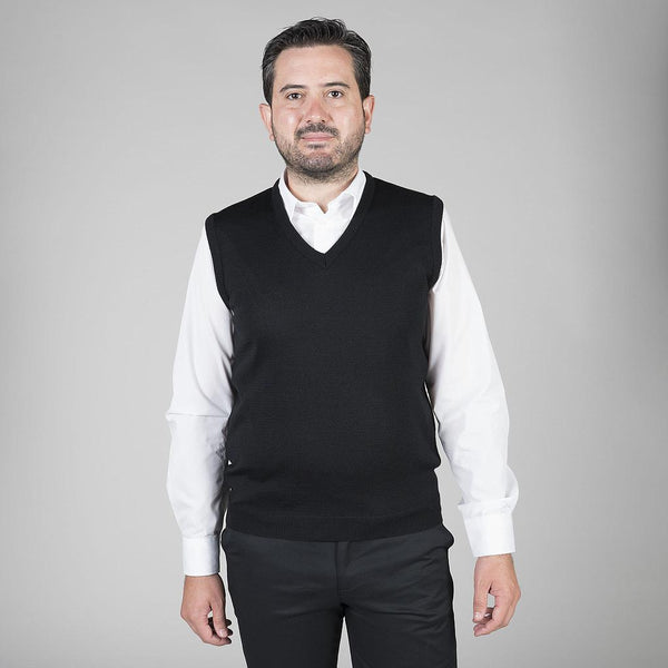 Colete Malha Homem Leiria-Preto-X-RAG-Tailors-Fardas-e-Uniformes-Vestuario-Pro