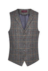 Colete Masculino Memphis-Grey/Brown-S (SML)-RAG-Tailors-Fardas-e-Uniformes-Vestuario-Pro