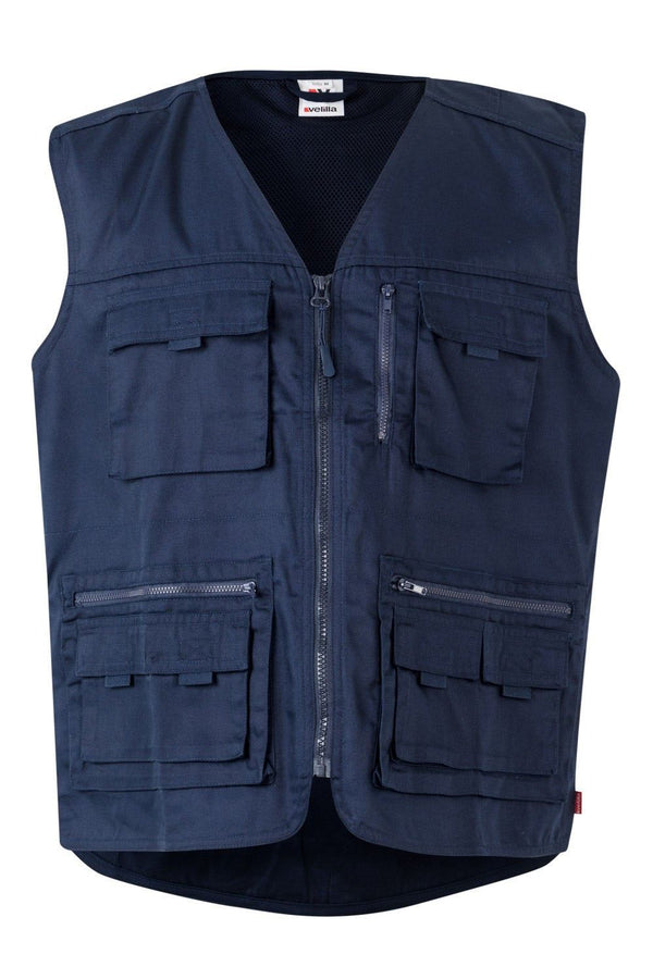 Colete Multibolsos Report-Azul Navy-S-RAG-Tailors-Fardas-e-Uniformes-Vestuario-Pro