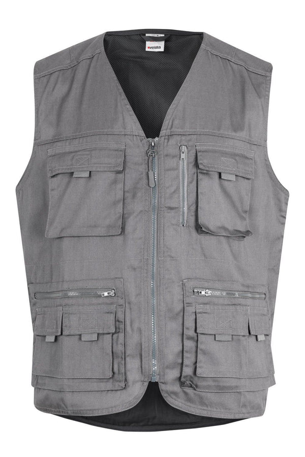 Colete Multibolsos Report-Cinza-S-RAG-Tailors-Fardas-e-Uniformes-Vestuario-Pro