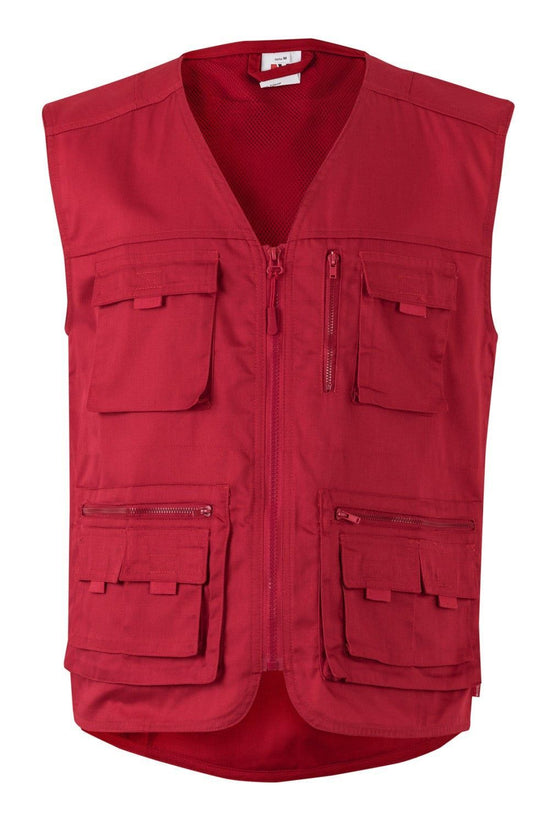 Colete Multibolsos Report-Vermelho-S-RAG-Tailors-Fardas-e-Uniformes-Vestuario-Pro