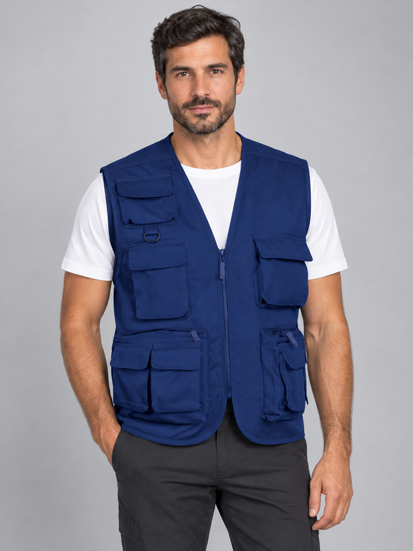 Colete Multibolsos Selva-Azul Azulina-S-RAG-Tailors-Fardas-e-Uniformes-Vestuario-Pro