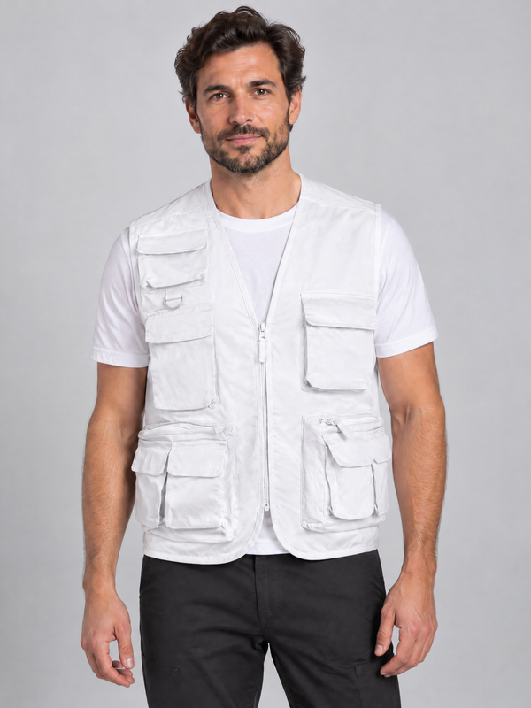 Colete Multibolsos Selva-Branco-S-RAG-Tailors-Fardas-e-Uniformes-Vestuario-Pro
