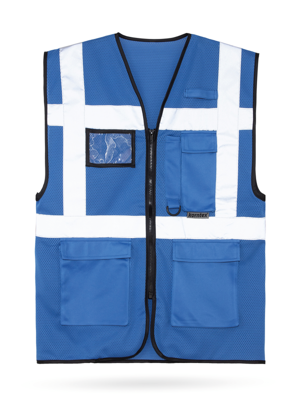 Colete Multifuncional em Malha Unissexo-Azul-S-RAG-Tailors-Fardas-e-Uniformes-Vestuario-Pro