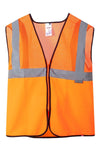 Colete Profissional com Tecido de Rede de Alta Visibilidade-Laranja Fluor-L-RAG-Tailors-Fardas-e-Uniformes-Vestuario-Pro