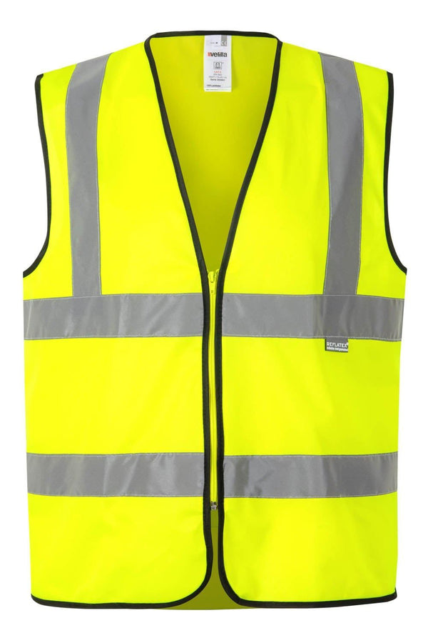 Colete Profissional de Alta Visibilidade-Amarelo Fluorescente - 20-S-RAG-Tailors-Fardas-e-Uniformes-Vestuario-Pro