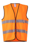 Colete Profissional de Alta Visibilidade-Laranja Fluor-L-RAG-Tailors-Fardas-e-Uniformes-Vestuario-Pro