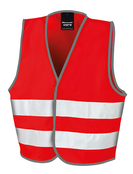 Colete Refletor de Criança-Vermelho-4/6 Anos-RAG-Tailors-Fardas-e-Uniformes-Vestuario-Pro