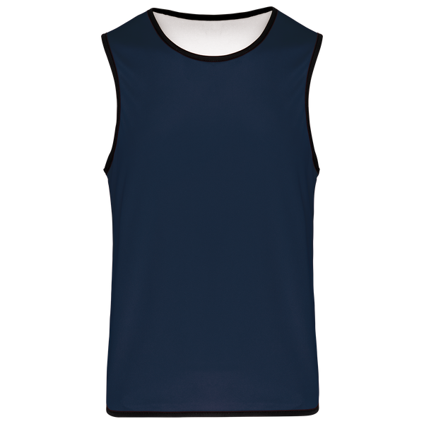 Colete Rugby Reversível Unissexo-Azul Marinho Desportivo / Branco-S/M-RAG-Tailors-Fardas-e-Uniformes-Vestuario-Pro