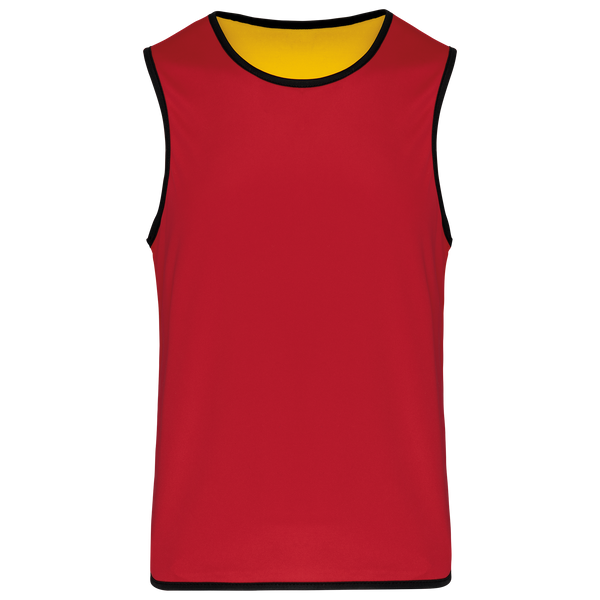 Colete Rugby Reversível Unissexo-Vermelho Desportivo / Amarelo Desportivo-S/M-RAG-Tailors-Fardas-e-Uniformes-Vestuario-Pro