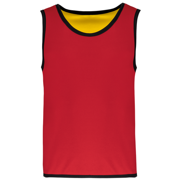 Colete Rugby Reversível de Criança-Vermelho Desportivo / Amarelo Desportivo-6/10 Anos-RAG-Tailors-Fardas-e-Uniformes-Vestuario-Pro