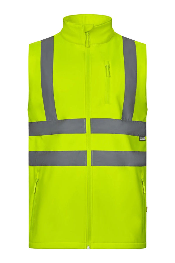 Colete Soft Shell de Alta Visibilidade-Amarelo Fluorescente - 20-S-RAG-Tailors-Fardas-e-Uniformes-Vestuario-Pro