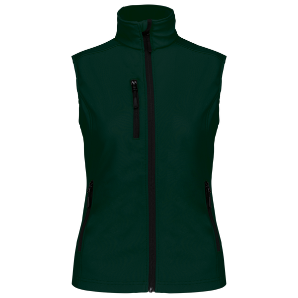 Colete Softshell de Senhora-Verde Garrafa-S-RAG-Tailors-Fardas-e-Uniformes-Vestuario-Pro