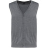 Colete Supima® de homem-Grey Heather-S-RAG-Tailors-Fardas-e-Uniformes-Vestuario-Pro