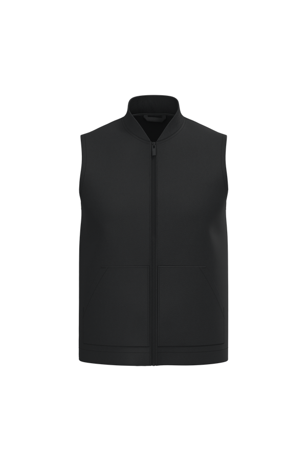 Colete Unissexo Forrado em Sarja Eco-Responsável com Gola Teddy-Black-XS-RAG-Tailors-Fardas-e-Uniformes-Vestuario-Pro