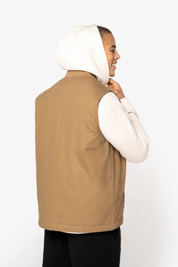 Colete Unissexo Forrado em Sarja Eco-Responsável com Gola Teddy-RAG-Tailors-Fardas-e-Uniformes-Vestuario-Pro