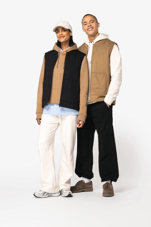 Colete Unissexo Forrado em Sarja Eco-Responsável com Gola Teddy-RAG-Tailors-Fardas-e-Uniformes-Vestuario-Pro