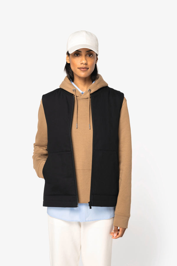 Colete Unissexo Forrado em Sarja Eco-Responsável com Gola Teddy-RAG-Tailors-Fardas-e-Uniformes-Vestuario-Pro