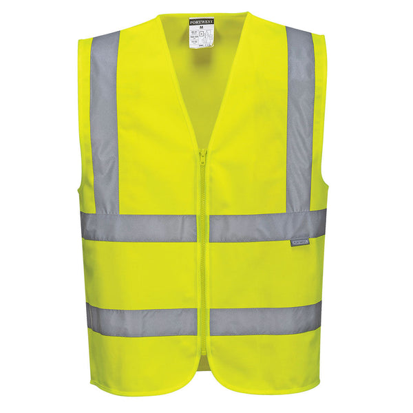 Colete com fecho zip-Amarelo-XS-RAG-Tailors-Fardas-e-Uniformes-Vestuario-Pro