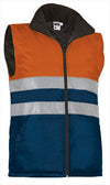 Fiore arancione/blu navy
