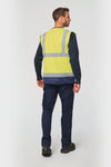 Colete de Alta Visibilidade Reciclado com Fecho Unissexo-RAG-Tailors-Fardas-e-Uniformes-Vestuario-Pro