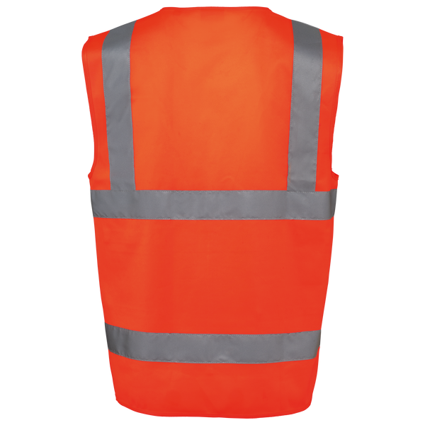 Colete de Alta Visibilidade Reciclado com Fecho Unissexo-RAG-Tailors-Fardas-e-Uniformes-Vestuario-Pro