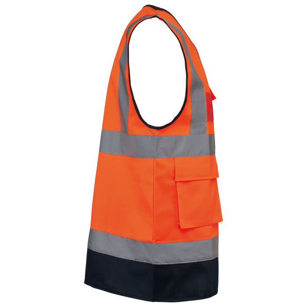 Colete de Alta Visibilidade Reciclado com Fecho Unissexo-RAG-Tailors-Fardas-e-Uniformes-Vestuario-Pro