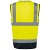 Colete de Alta Visibilidade Reciclado com Fecho Unissexo-RAG-Tailors-Fardas-e-Uniformes-Vestuario-Pro