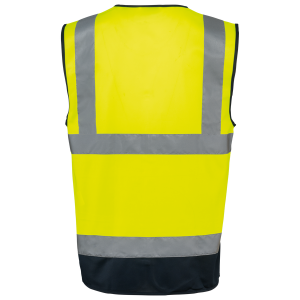 Colete de Alta Visibilidade Reciclado com Fecho Unissexo-RAG-Tailors-Fardas-e-Uniformes-Vestuario-Pro