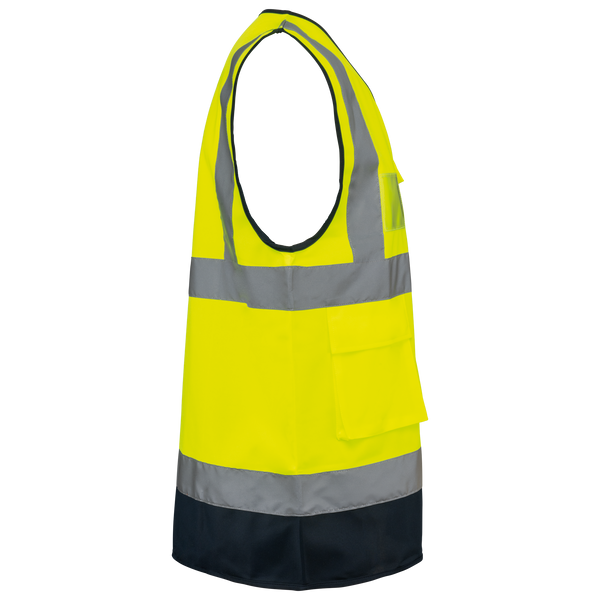 Colete de Alta Visibilidade Reciclado com Fecho Unissexo-RAG-Tailors-Fardas-e-Uniformes-Vestuario-Pro