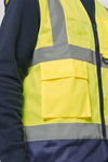 Colete de Alta Visibilidade Reciclado com Fecho Unissexo-RAG-Tailors-Fardas-e-Uniformes-Vestuario-Pro