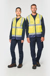 Colete de Alta Visibilidade Reciclado com Fecho Unissexo-RAG-Tailors-Fardas-e-Uniformes-Vestuario-Pro