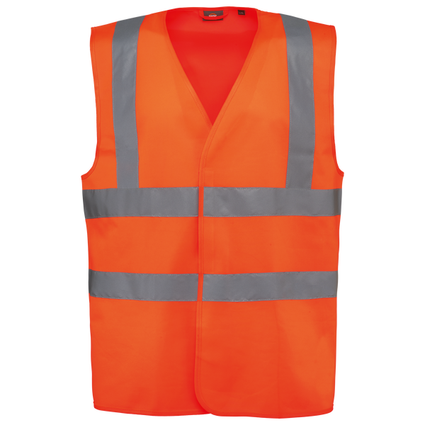 Colete de Alta Visibilidade Unissexo-Laranja Fluorescente-S/M-RAG-Tailors-Fardas-e-Uniformes-Vestuario-Pro