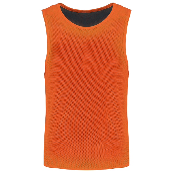 Colete de Treino Reversível Multidesportos Unissexo-Laranja Picante / Preto-S/M-RAG-Tailors-Fardas-e-Uniformes-Vestuario-Pro