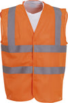 Colete de alta visibilidade de malha perfurada.-Hi Vis Laranja-M-RAG-Tailors-Fardas-e-Uniformes-Vestuario-Pro